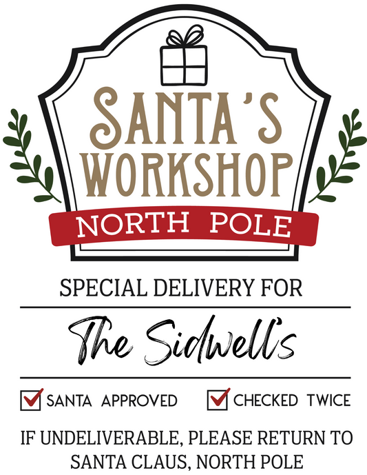 Large Holiday Canvas Totes